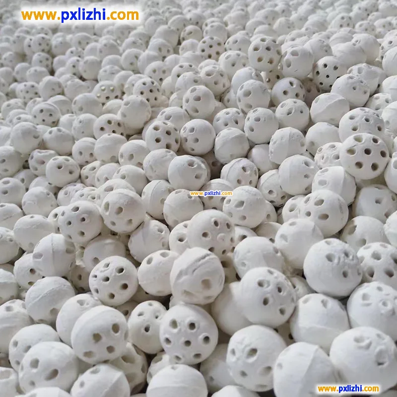 Porous ceramic balls