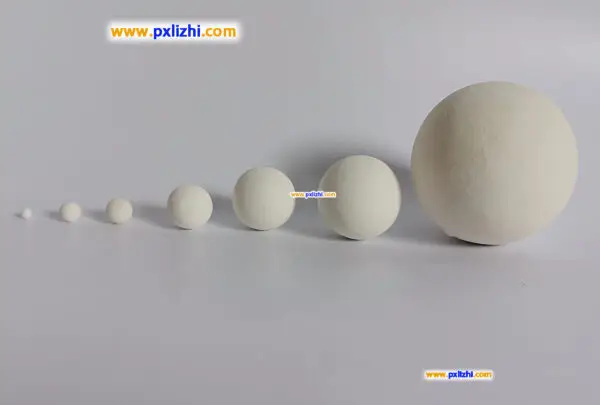 Inert ceramic balls