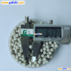 Supporting inert ceramic balls for catalysts