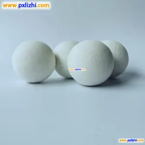 Alumina catalyst support balls