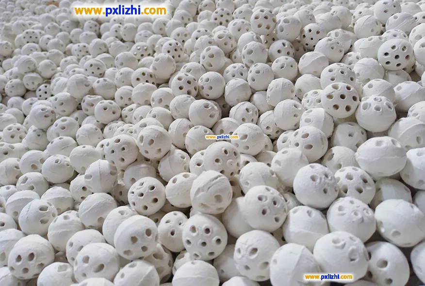 Porous ceramic balls