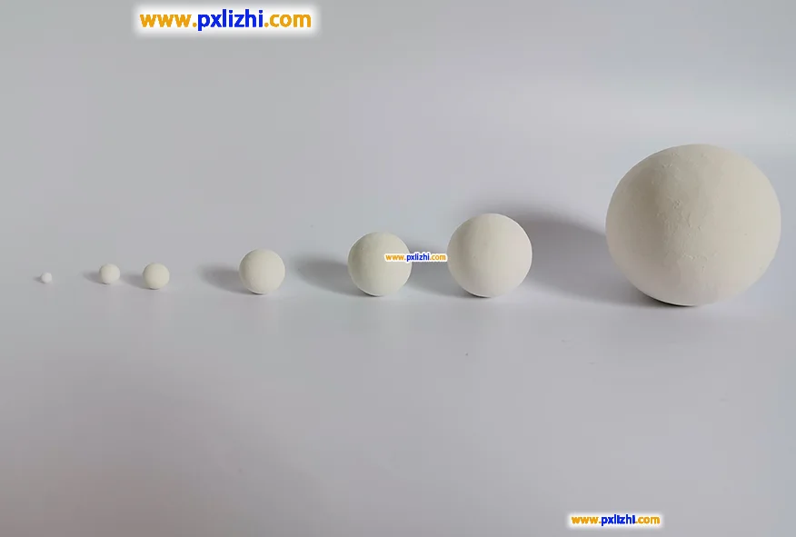 Various specifications of inert ceramic balls in terms of size and dimensions
