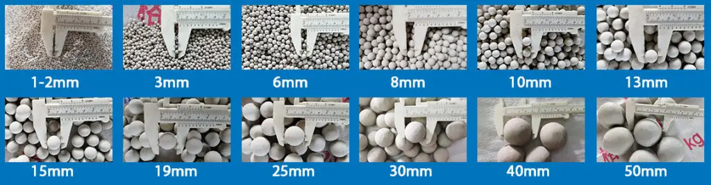 inert alumina ceramic ball specification