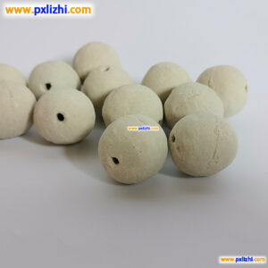 Inert ceramic balls catalyst support