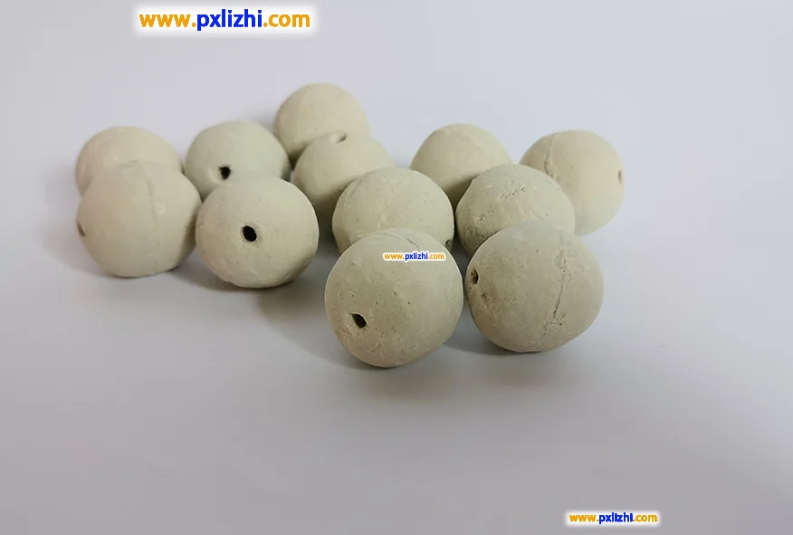 Inert ceramic balls catalyst support