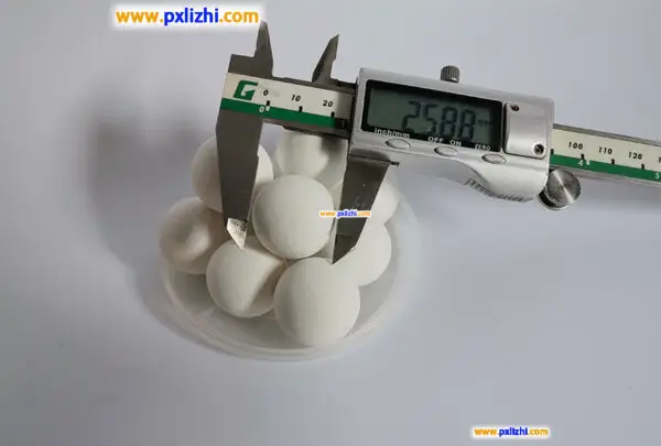 Inert Ceramic catalyst support balls