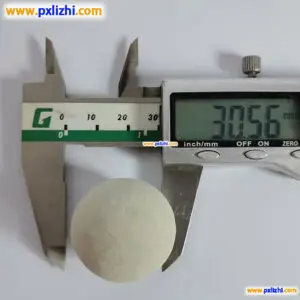 Inert porcelain ball