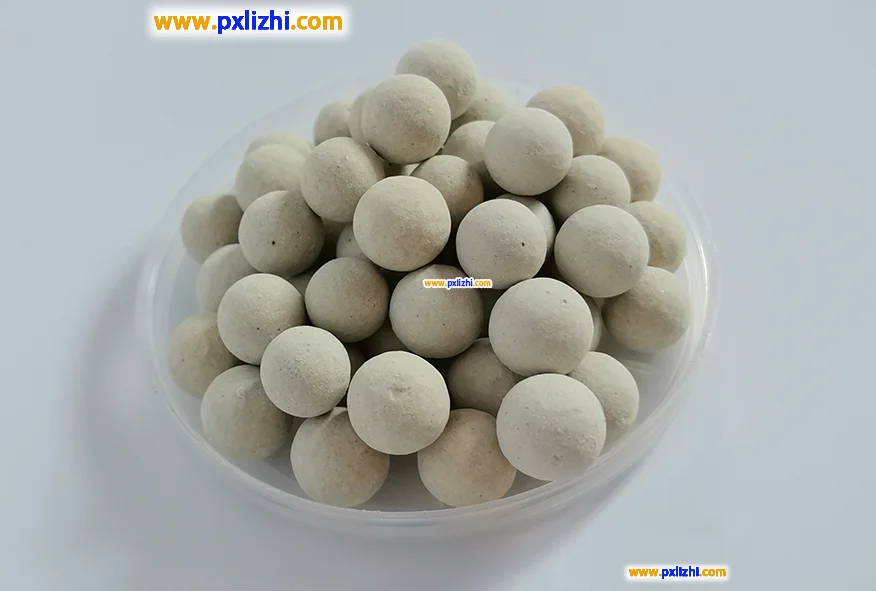 Application of inert porcelain balls