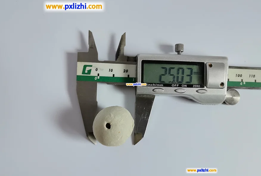 Catalyst inert ceramic balls