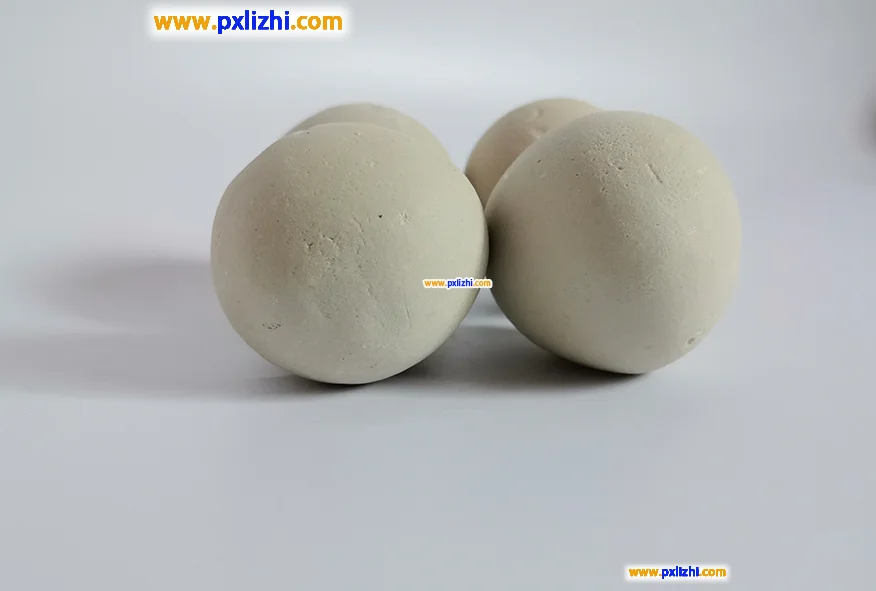 Catalyst support ceramic balls