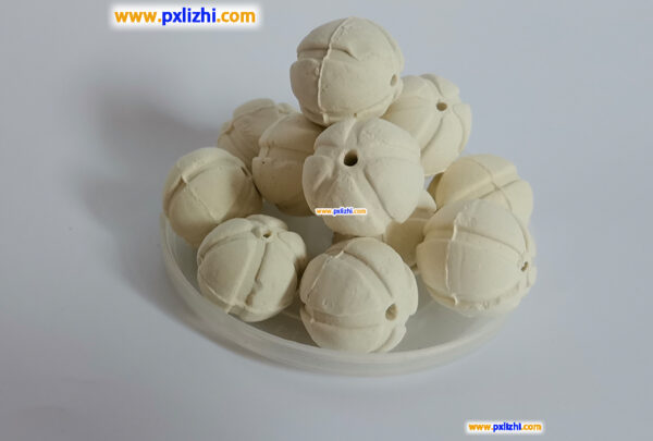 Catalyst-supported ceramic balls
