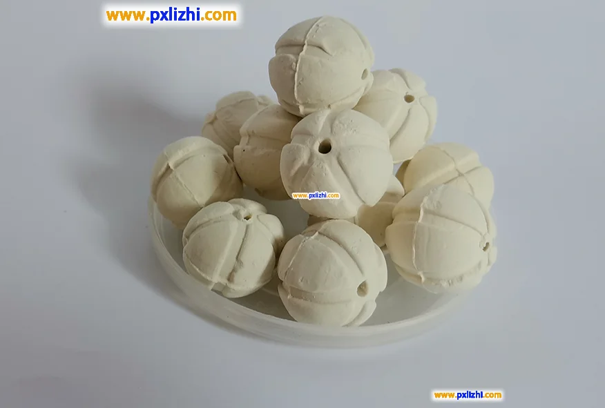 Catalyst-supported ceramic balls