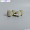 Inert ceramic catalyst support balls