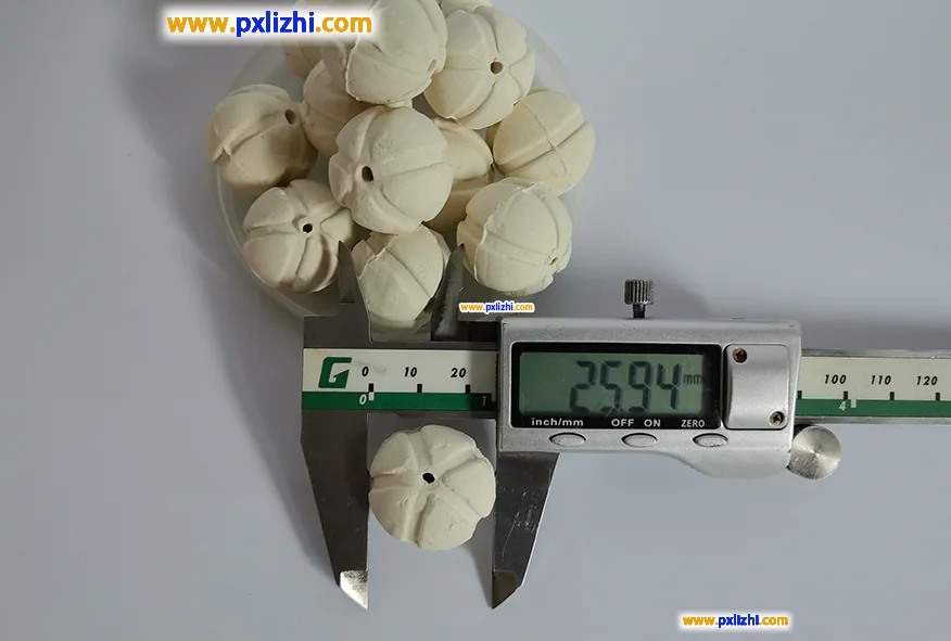Inert alumina ceramic ball