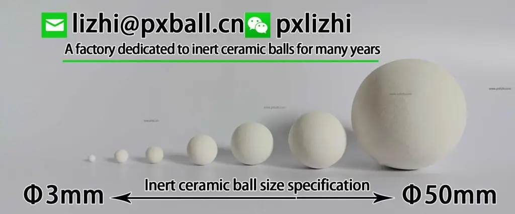 Pictures of inert ceramic balls